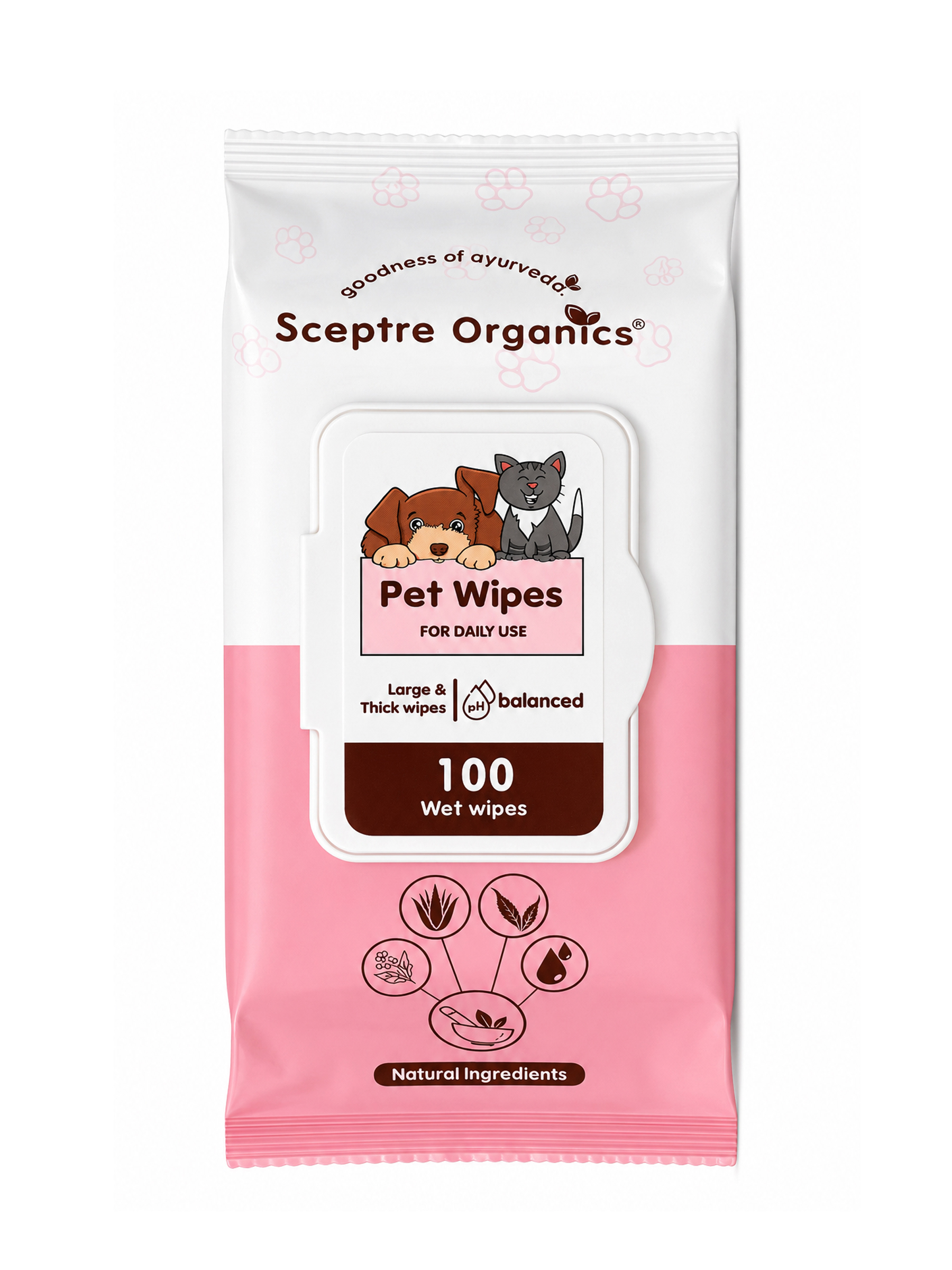 SCEPTRE ORGANICS PET WIPES